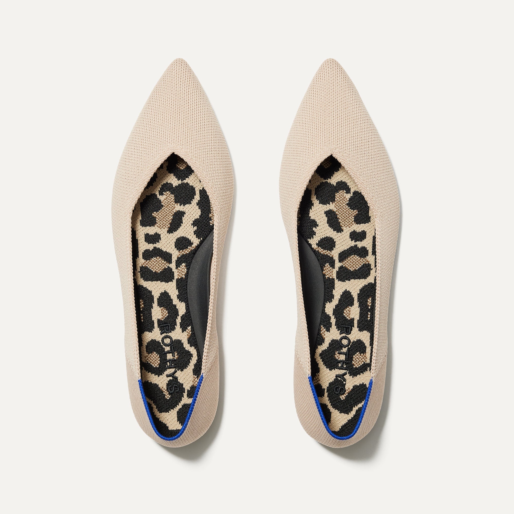 Rothy's Point II ballerine Pebble Herringbone eleganti