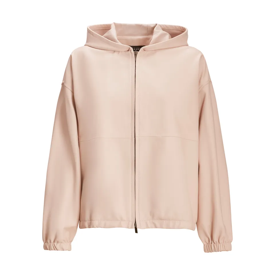 F.lli Rossetti 98404 Giubbino Pelle Donna Cipria Nappa