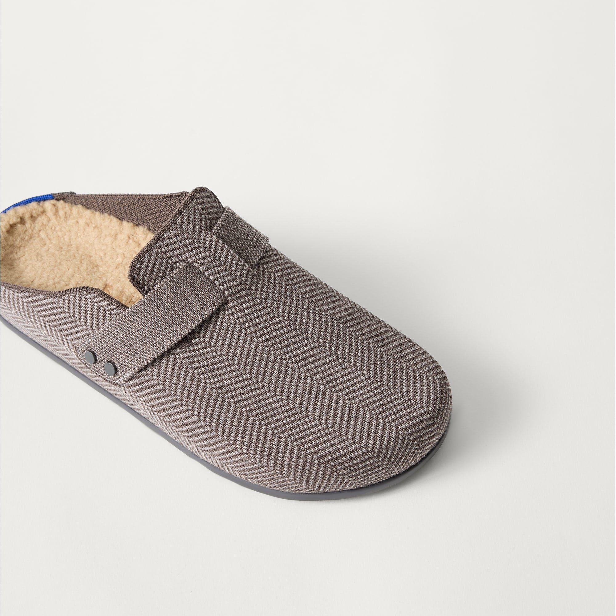 Rothy's Teddy Clog zoccoli uomo Ash Herringbone 9 lana