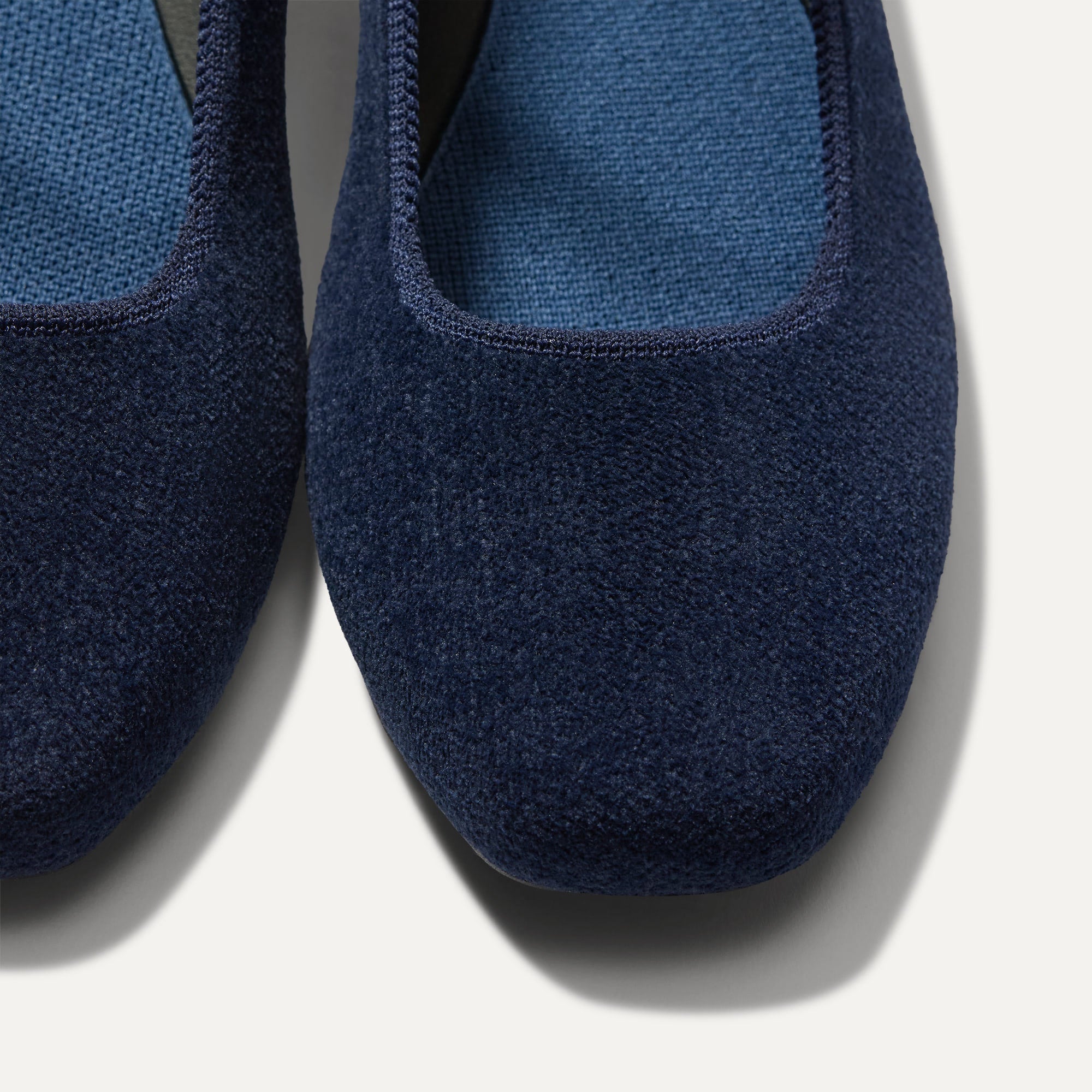 Rothy's The Max Square Mary Jane ballerine ReVelvet Navy