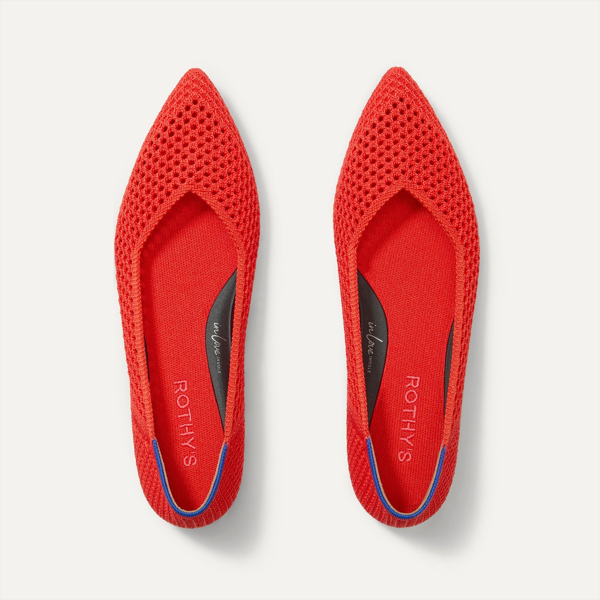 Rothy's Point II ballerine Pebble Herringbone eleganti