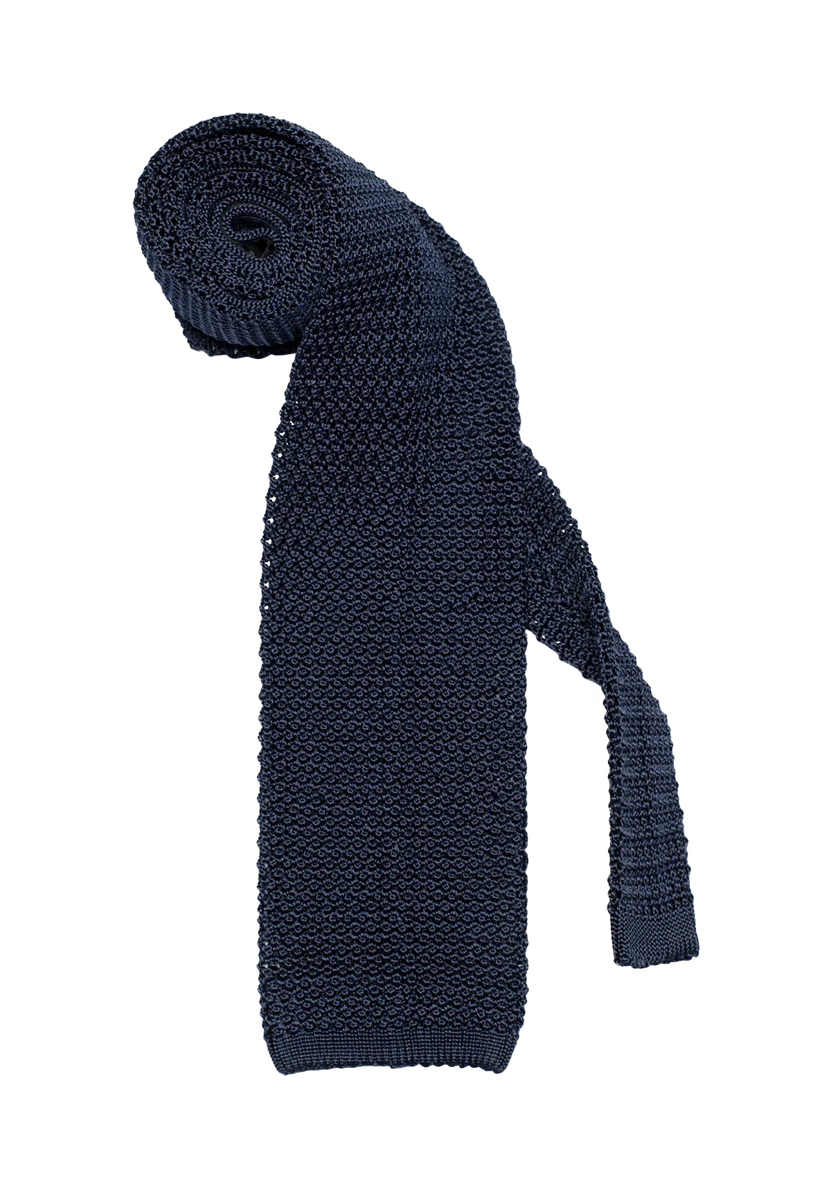 Stefano Bemer Ties SV5001 cravatta seta knit blu 8cm