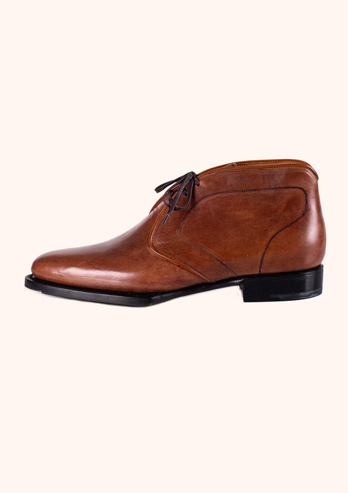 Stefano Bemer Boots T7000V3 Stivali Chukka Marroni Gomma