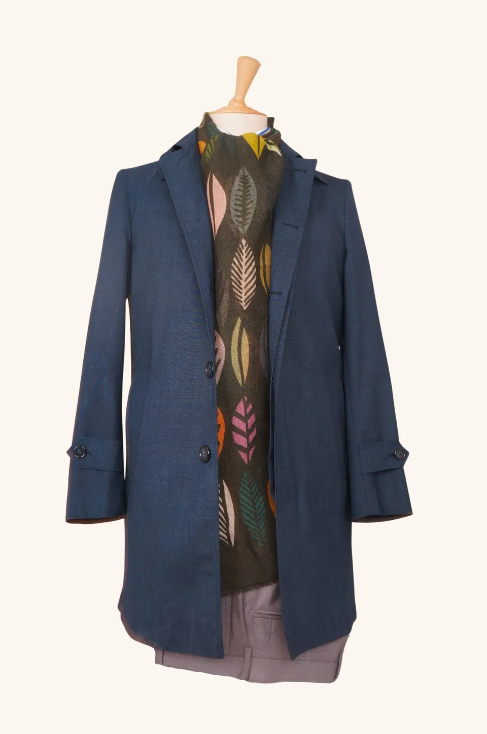 Stefano Bemer Overcoats SV4009 Cappotto Blu Impermeabile