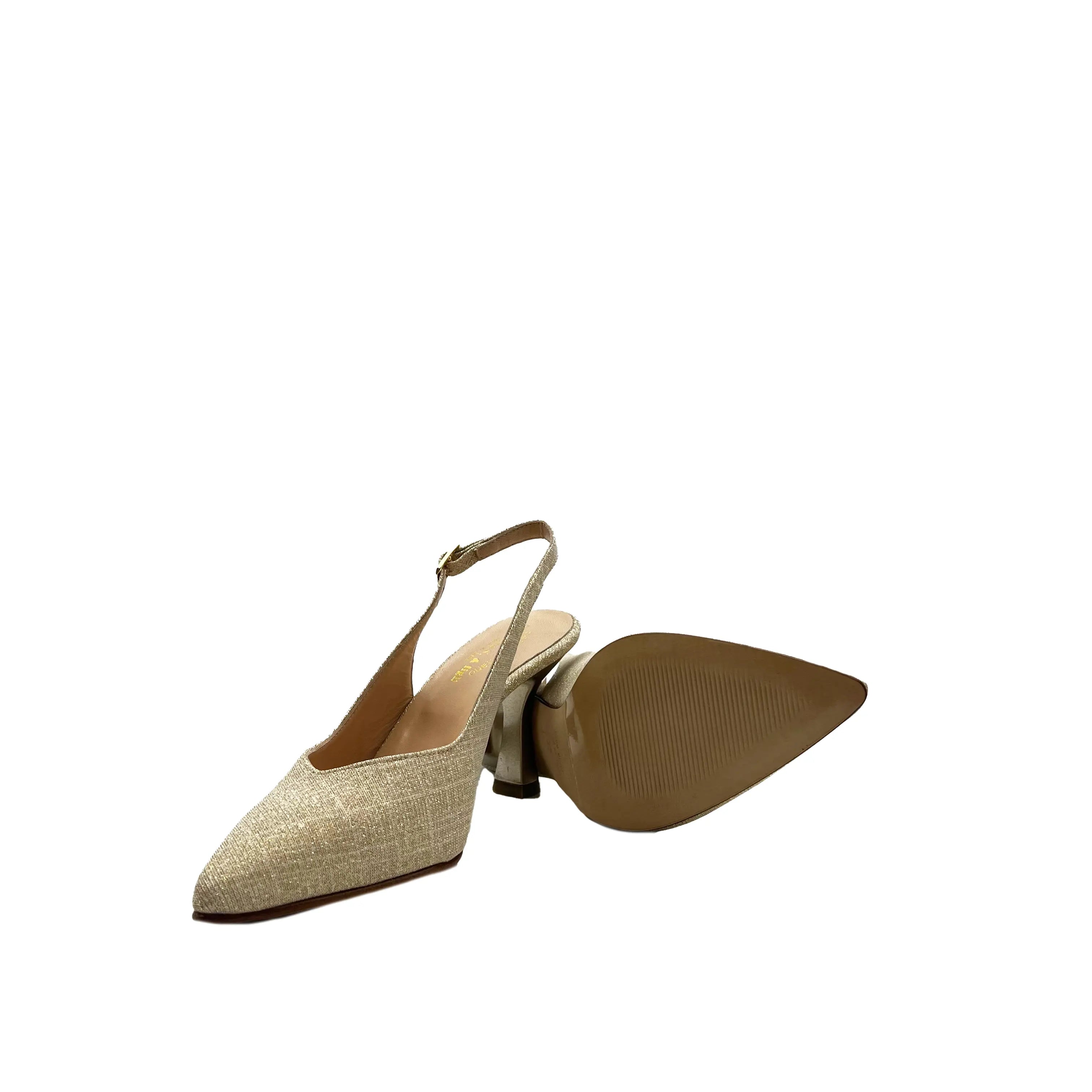 Sandro Barbera & Figli 704 Gold sandalo donna oro tacco 75