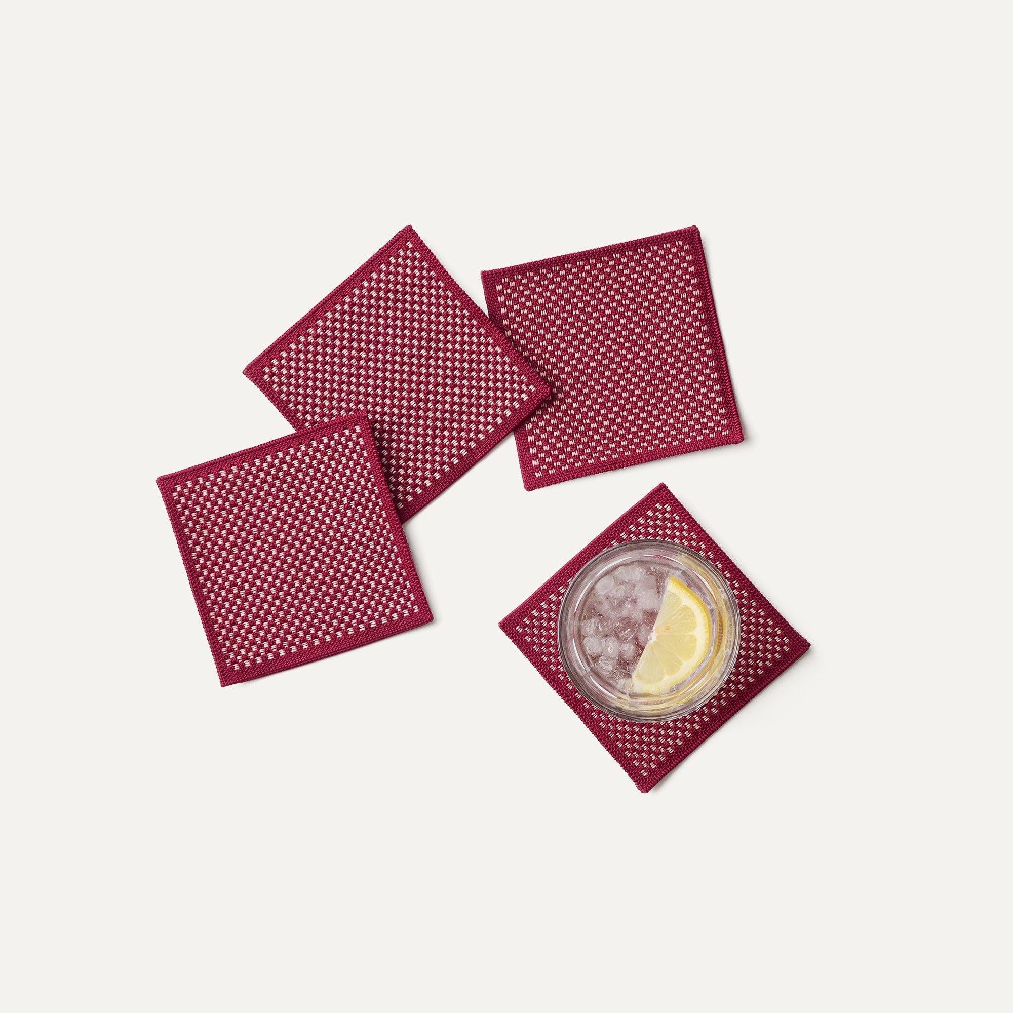 Rothy's Coaster set 4 sottobicchieri Almond intrecciati