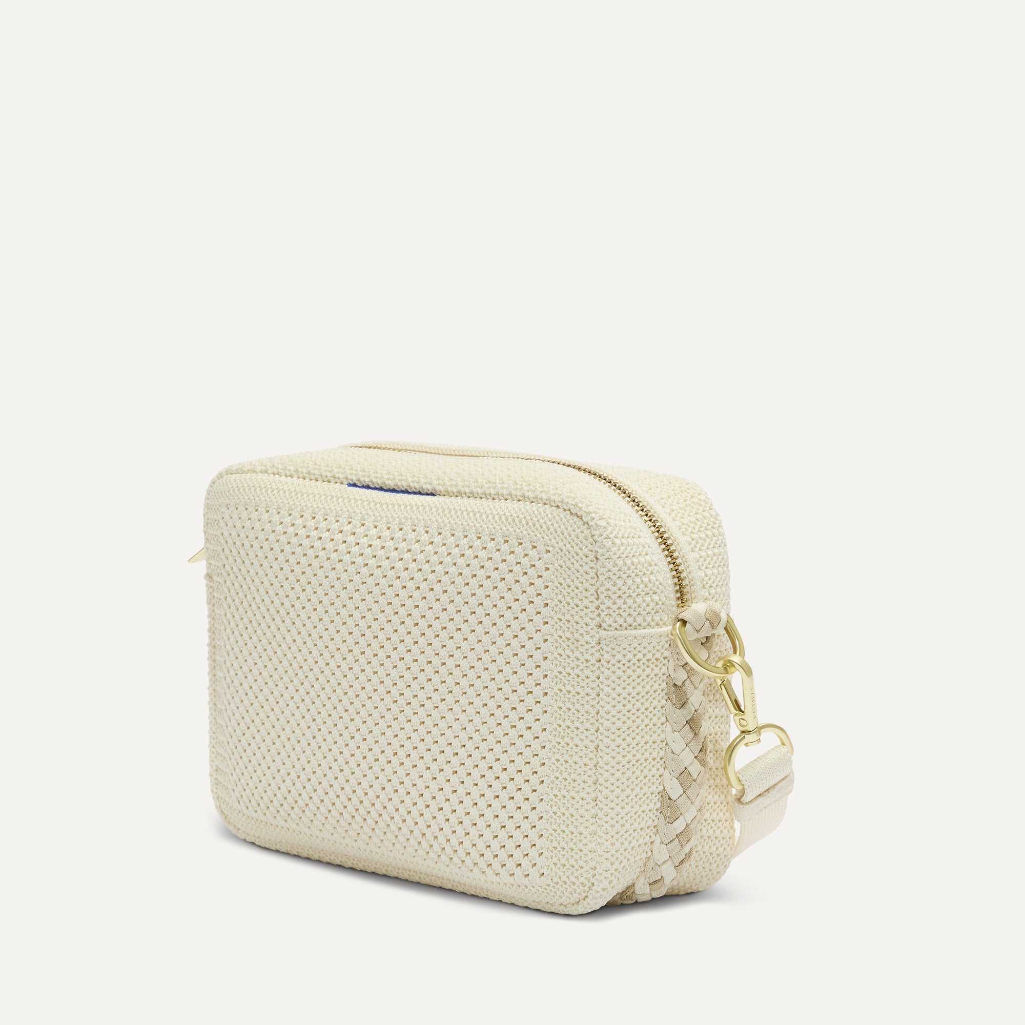 Rothy's The Crossbody Camera Bag borsa tracolla Cream Twist Open-Knit
