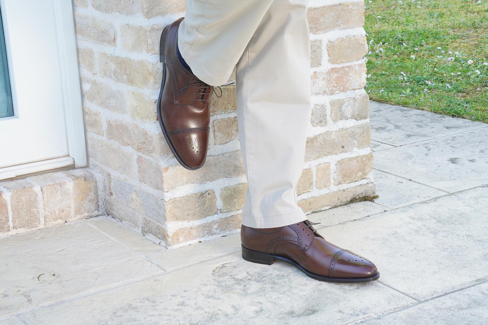 Nipmar Derby E21/1003 scarpe derby uomo marrone brogue