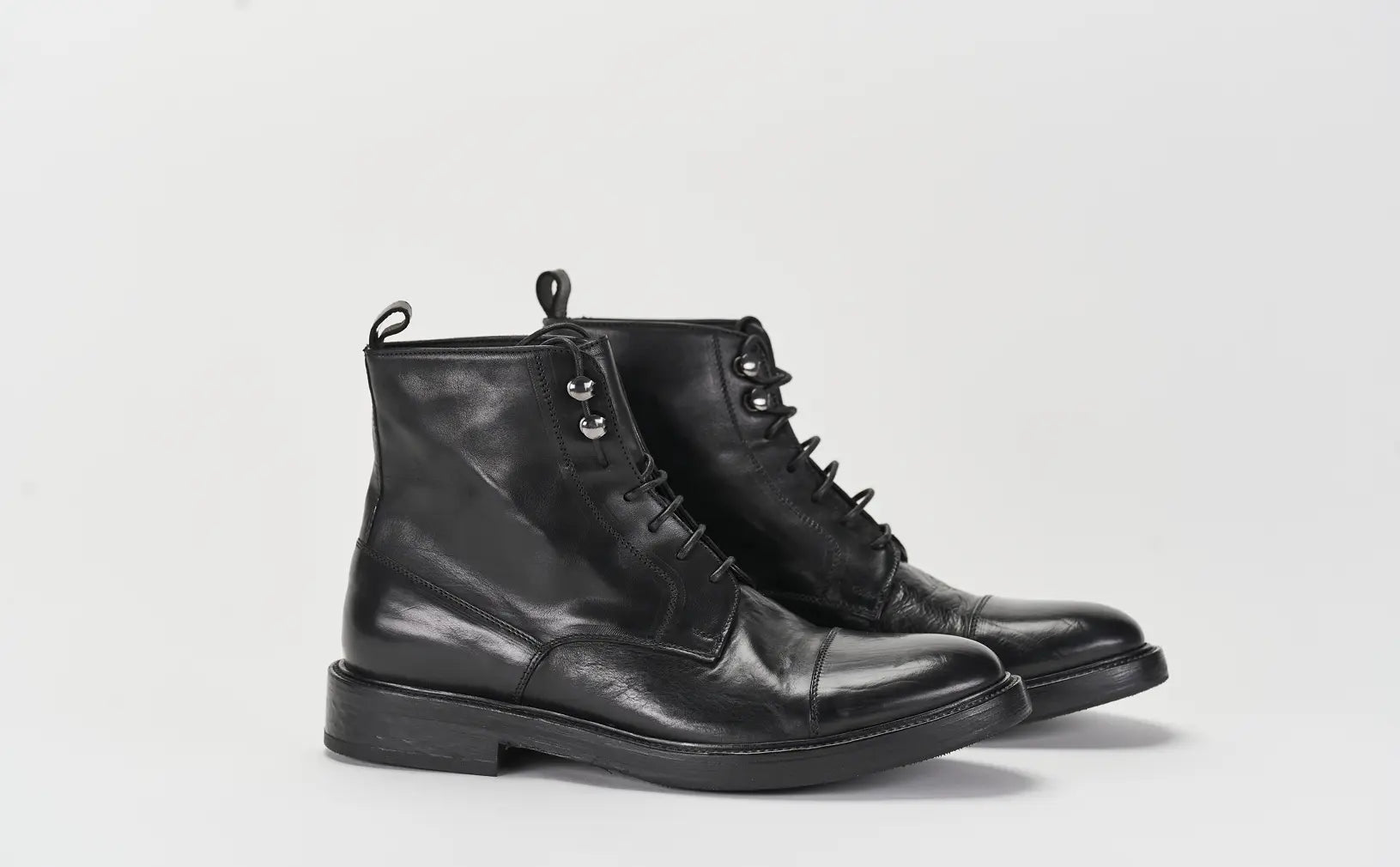 Sandro Barbera Stone Wax 1730 Stivaletto stivaletti nero puntale