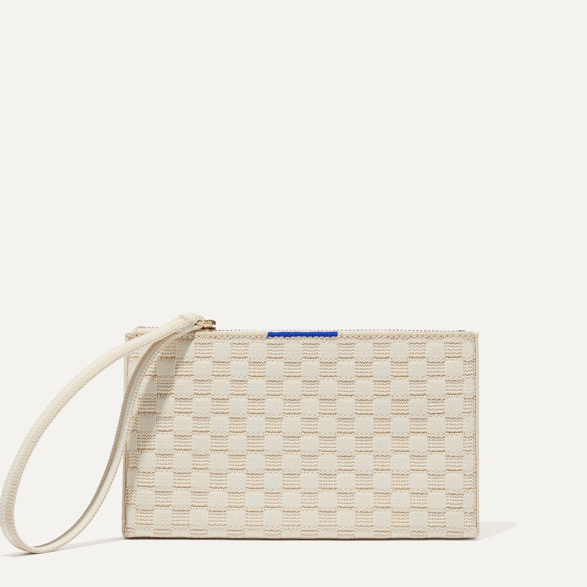 Rothy's Wallet Wristlet pochette Vanilla Basketweave beige