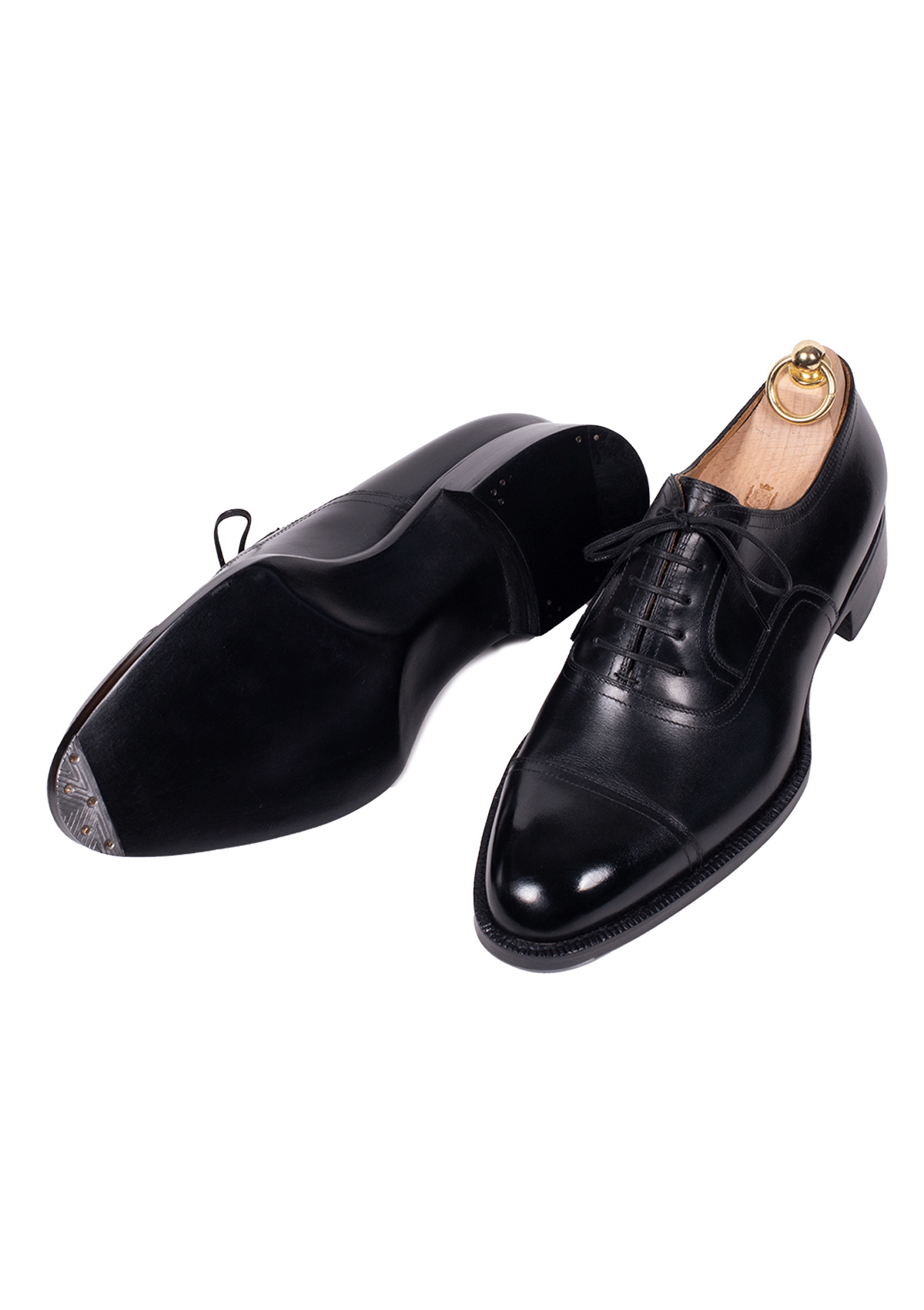Stefano Bemer Oxfords T6430 stringate nere pelle francese