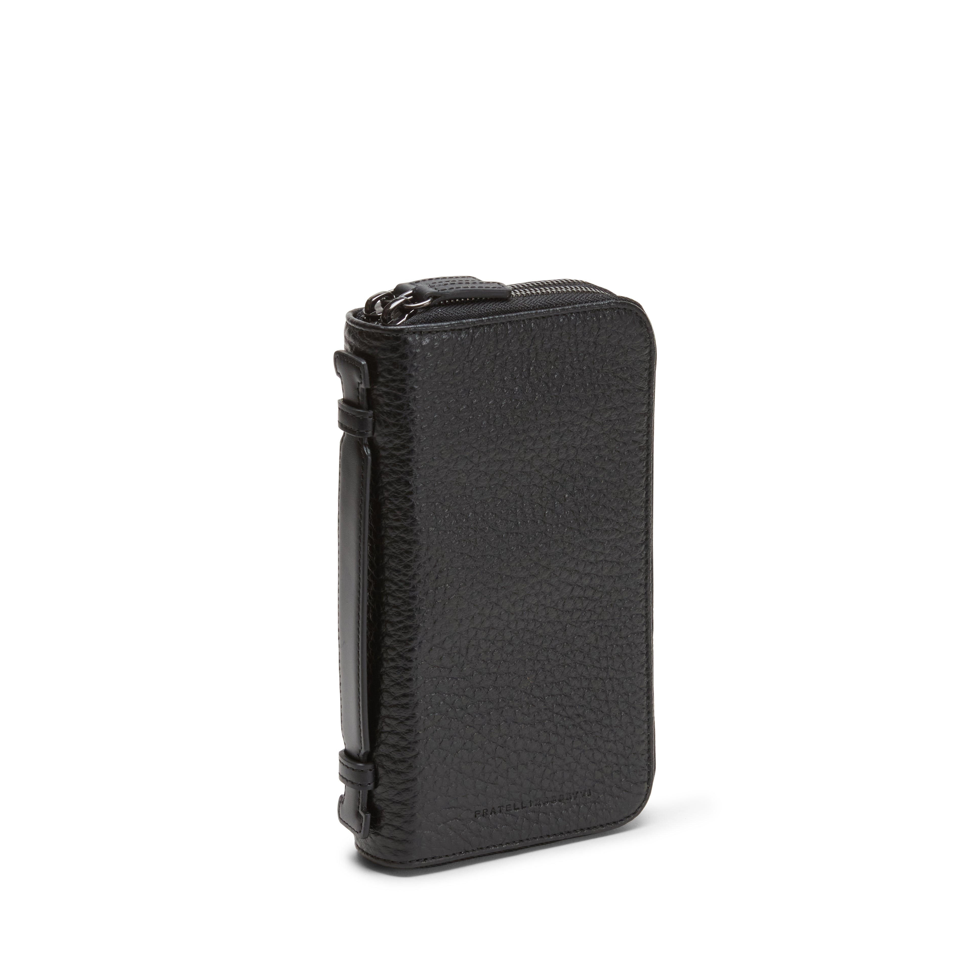 F.lli Rossetti Organizer Uomo Pelle Nero Doppia Zip