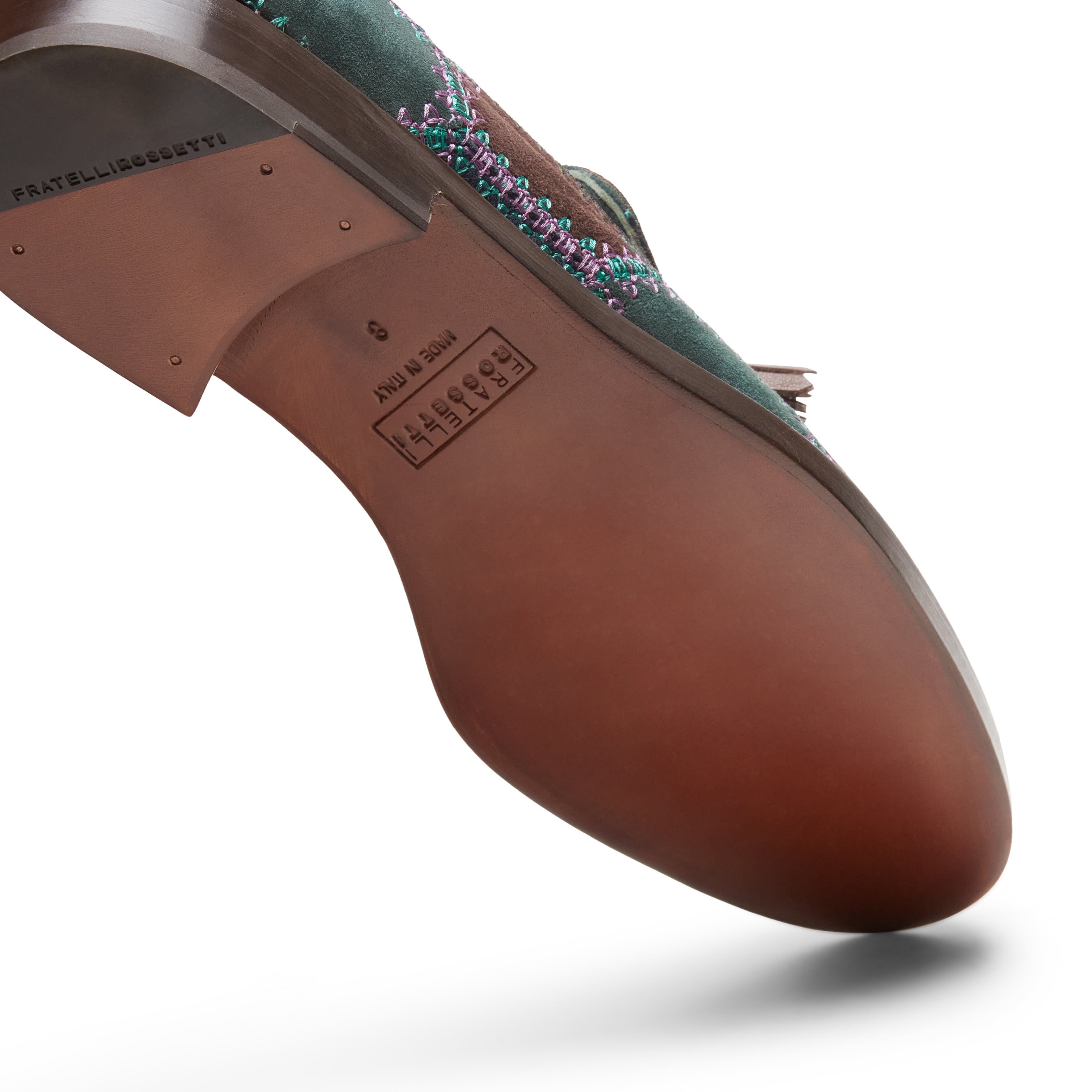 F.lli Rossetti Brera 15097 Mocassino Suede Bottiglia Uomo