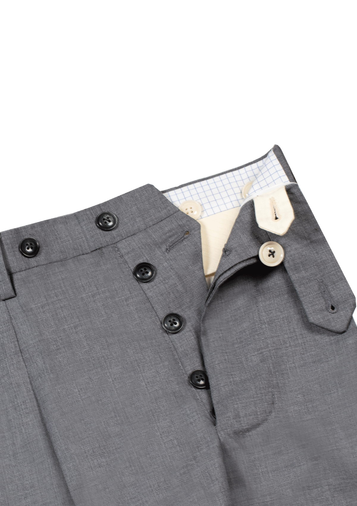 Stefano Bemer Trousers SV3053 pantaloni lana grigio medio