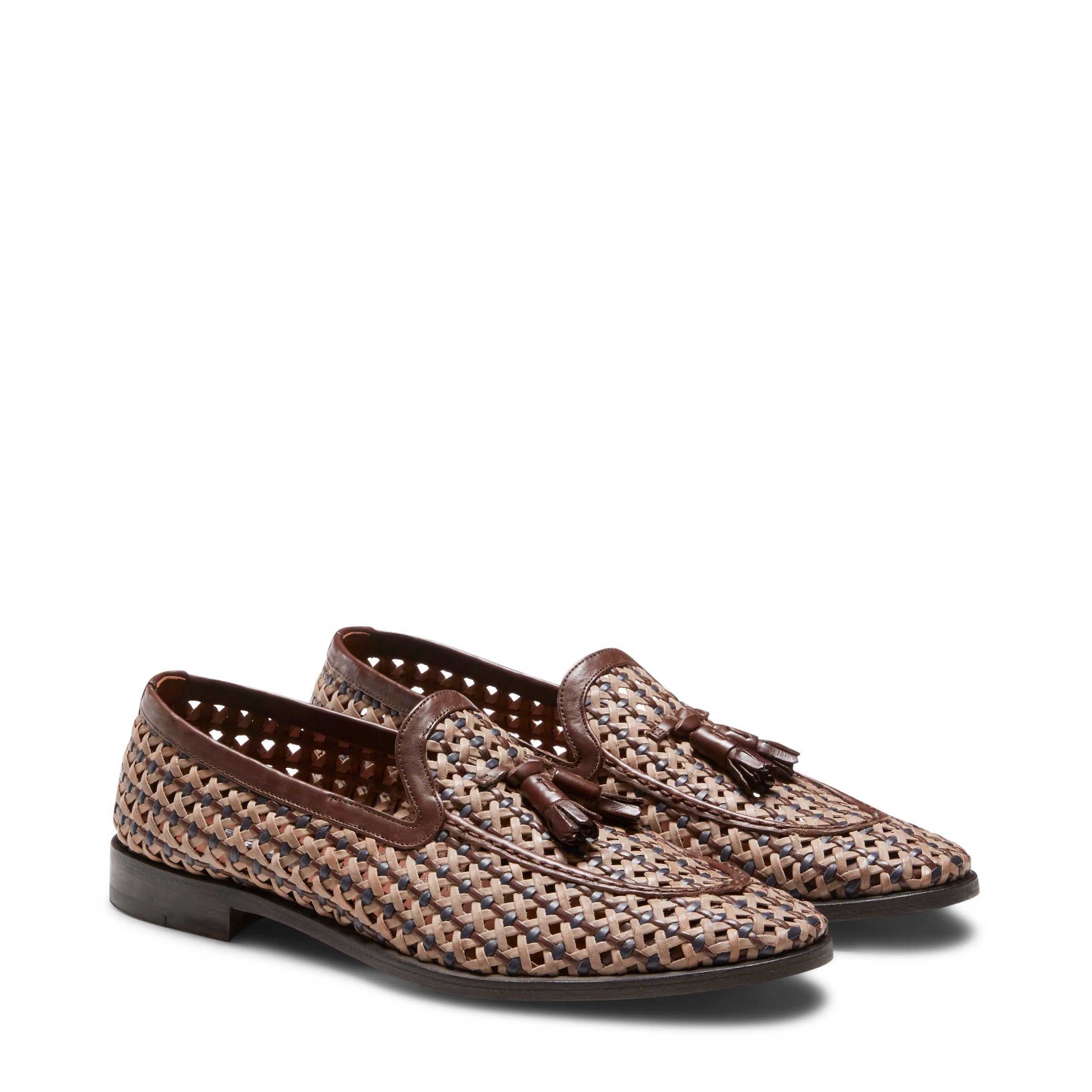 F.lli Rossetti Brera Mocassino Uomo Pelle Mogano Beige