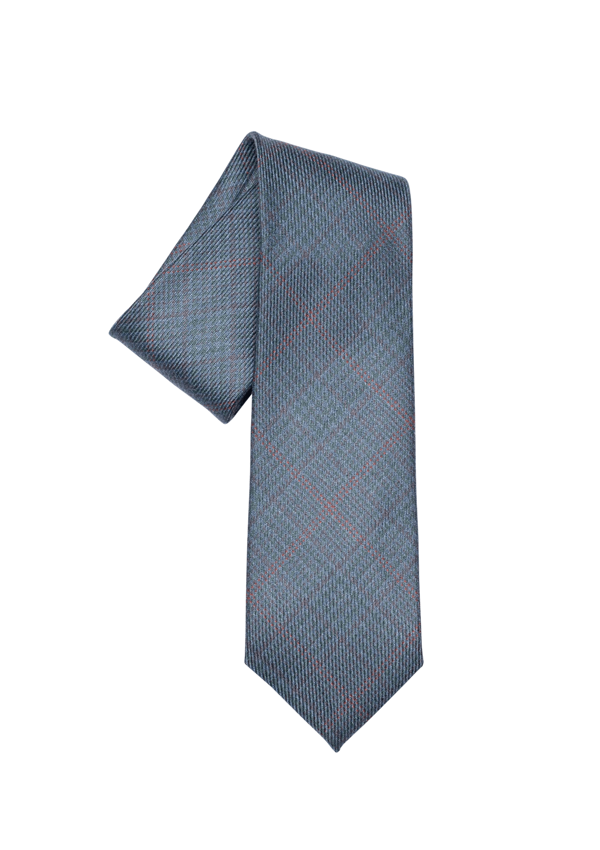 Stefano Bemer Ties Pattern 04 cravatta lana azzurra 8 cm