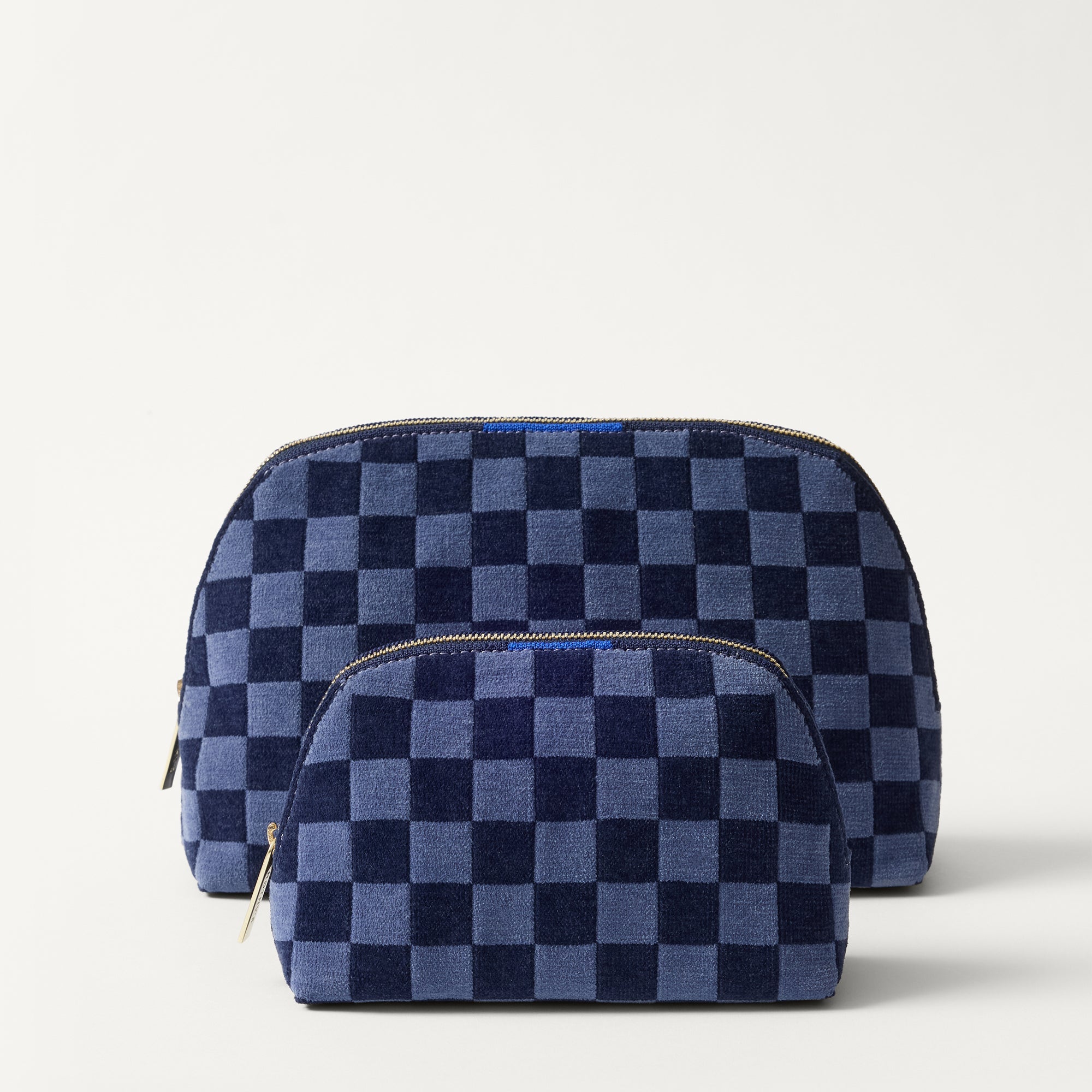Rothy's The Vanity Set pochette ReVelvet Blue Ink 2 pezzi