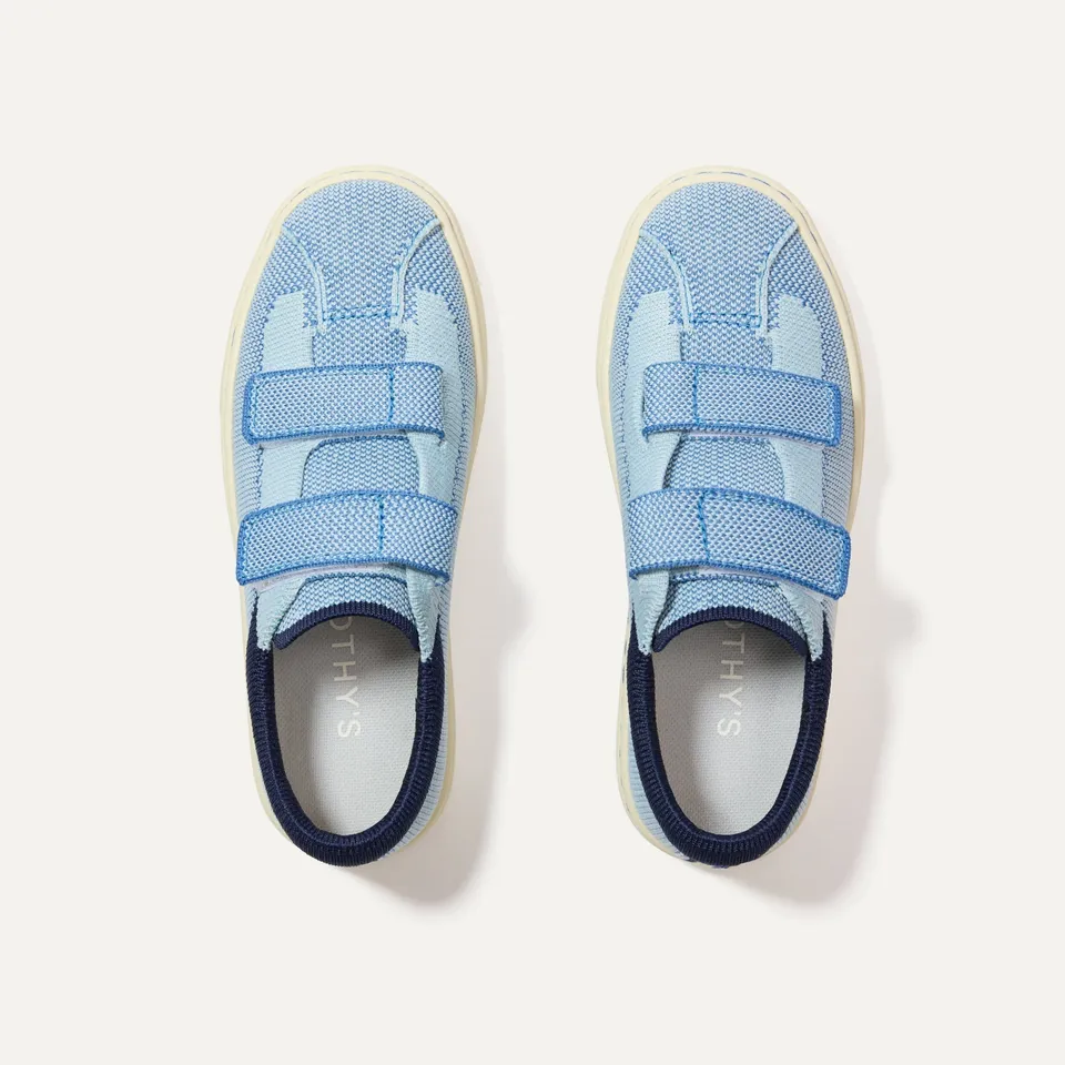 Rothy's The Kids Strap Sneaker sneakers bambino Berry Blue velcro