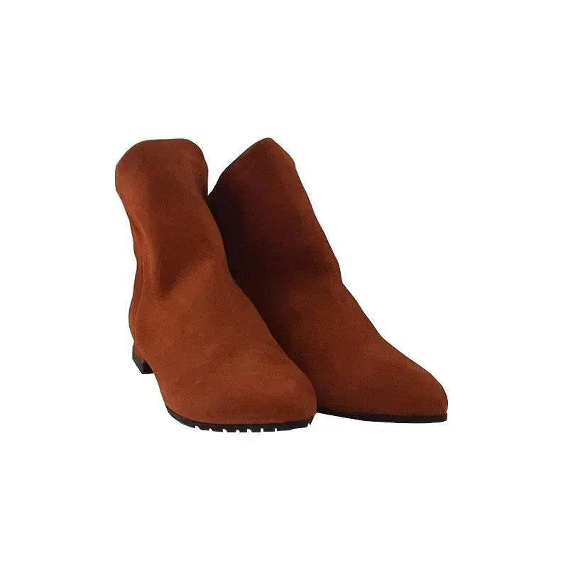 Sandro Barbera B624 stringate donna camoscio rosso e nero