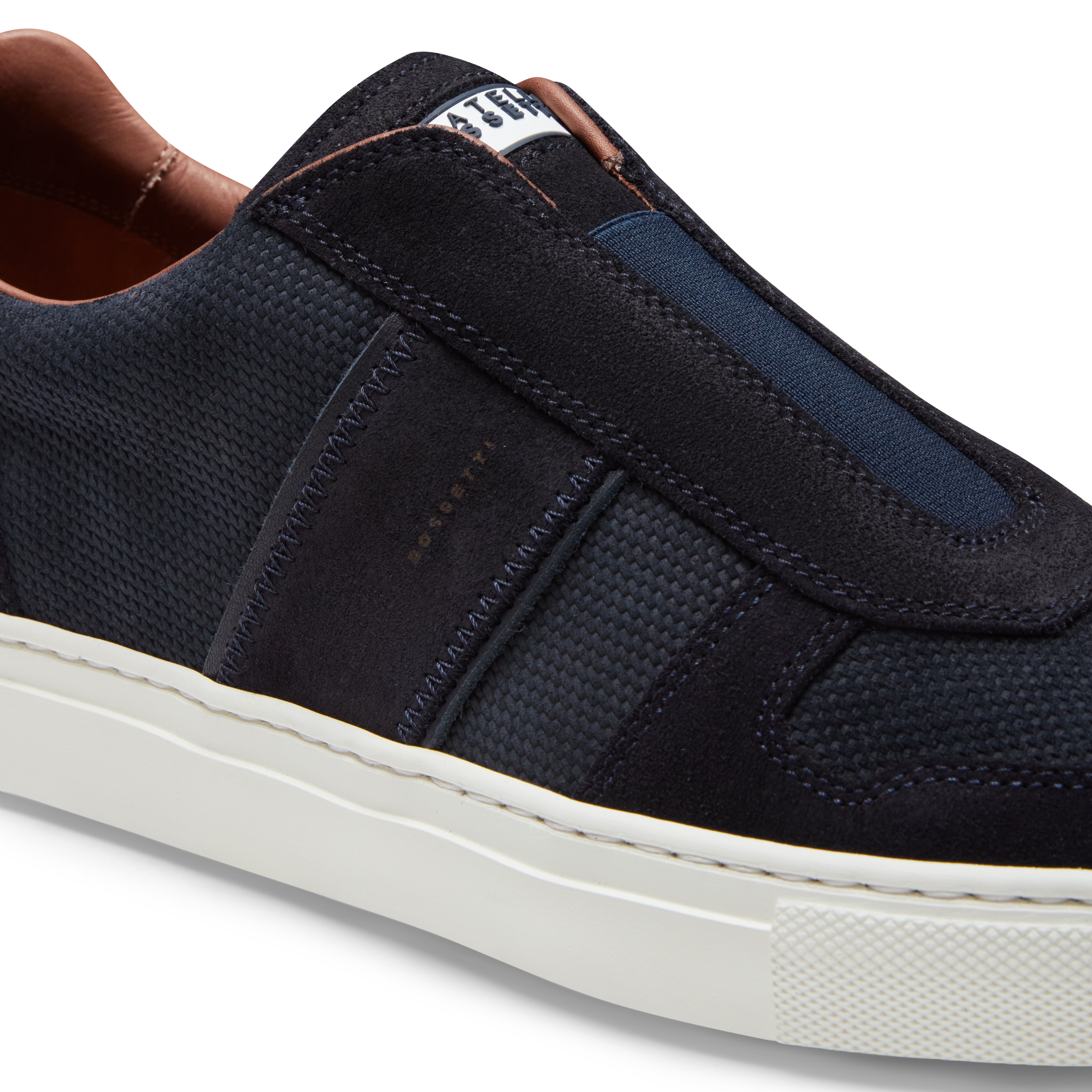 F.lli Rossetti 47402 Sneaker Uomo Marine Camoscio Intreccio