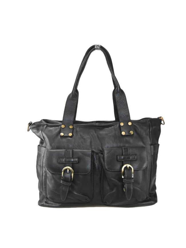 Sandro Barbera BAUT58864 borsa spalla pelle nera