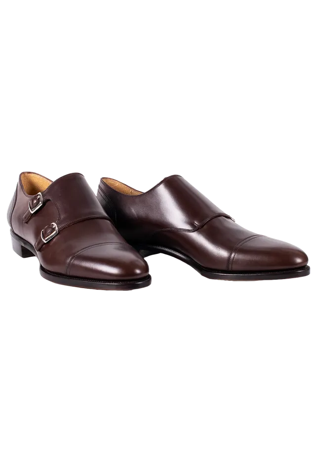 Stefano Bemer E2301 Double Monk Cioccolato Misura 44