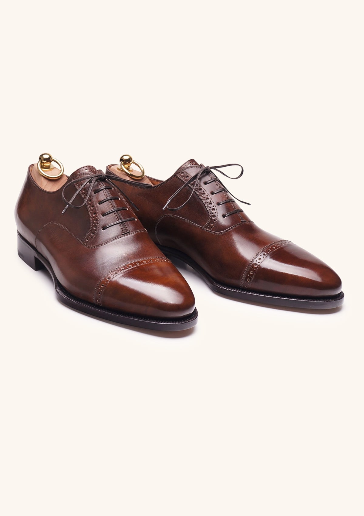 Stefano Bemer Oxfords C6376 scarpe marroni pelle museum