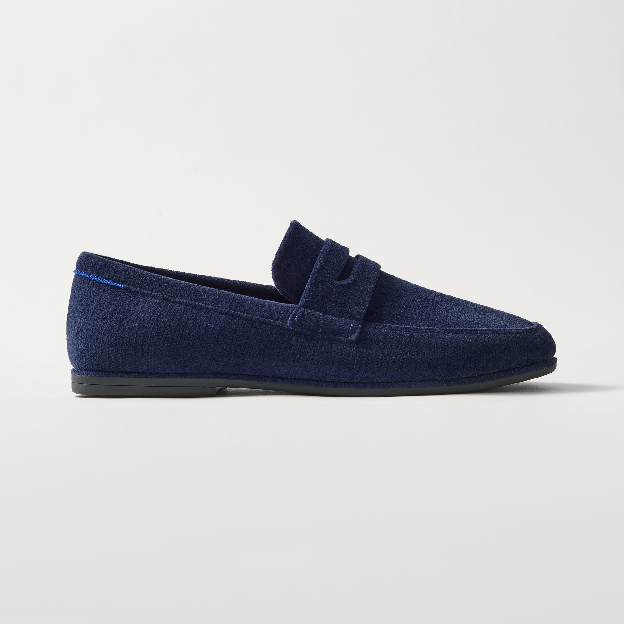 Rothy's The Ravello Penny Loafer mocassini uomo blu scamosciato