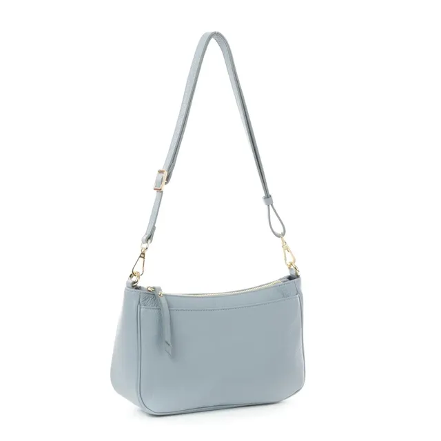 Sandro Barbera C14 Azur borsa azzurra pelle bottalato