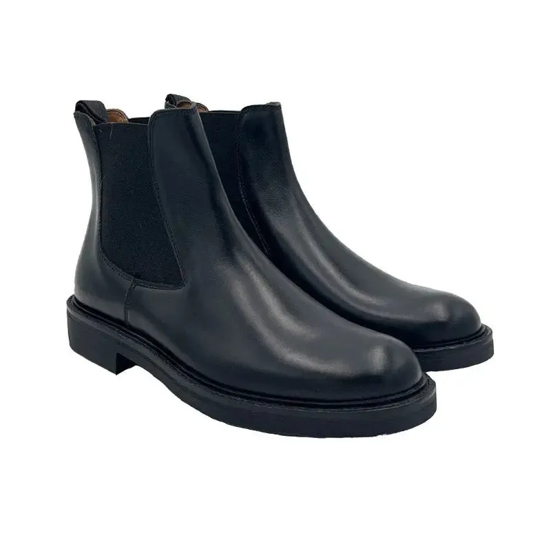 Sandro Barbera 988U Chelsea Boots vitello nero 42