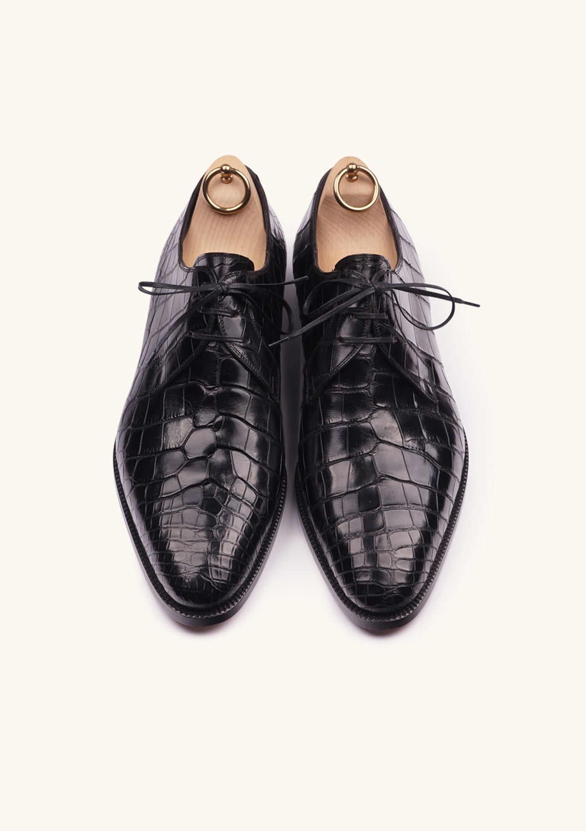 Stefano Bemer Derbies C5240 derby uomo coccodrillo nero 42