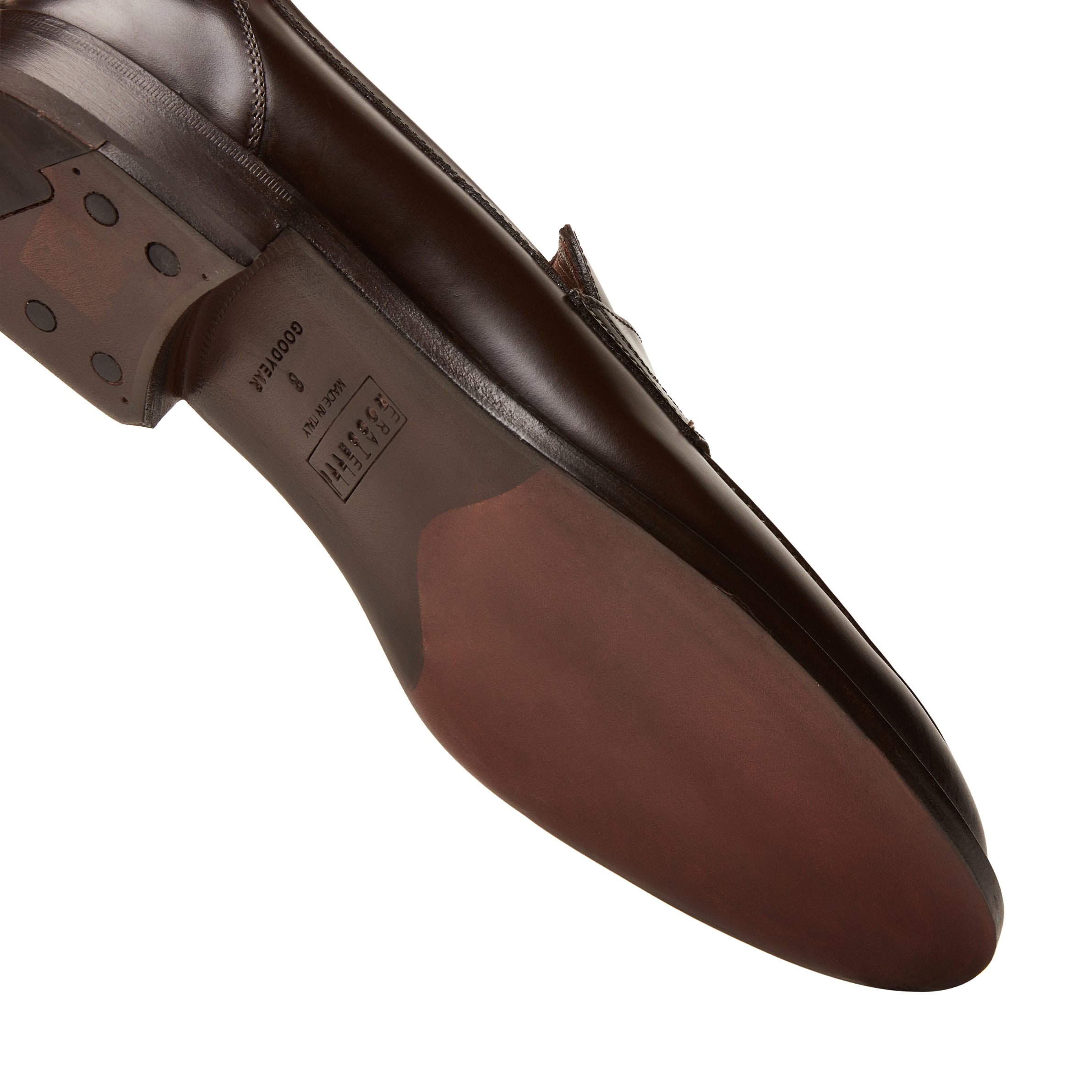 F.lli Rossetti 12605 Mocassino Pelle Uomo Ebano Goodyear Cuoio