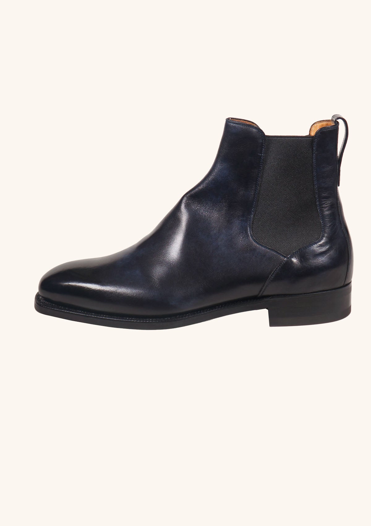 Stefano Bemer Boots C7911 stivale chelsea blu pelle museum