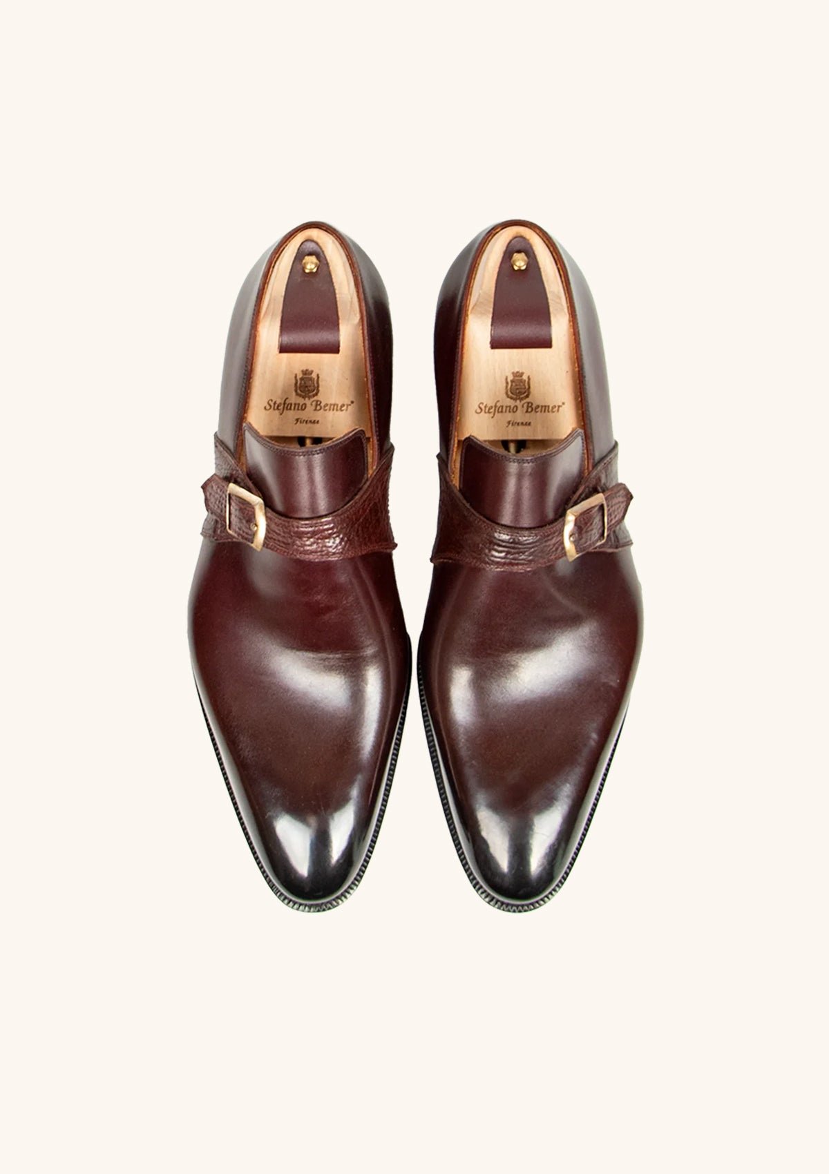 Stefano Bemer Monks T2200 Scarpe Monk bordeaux 42