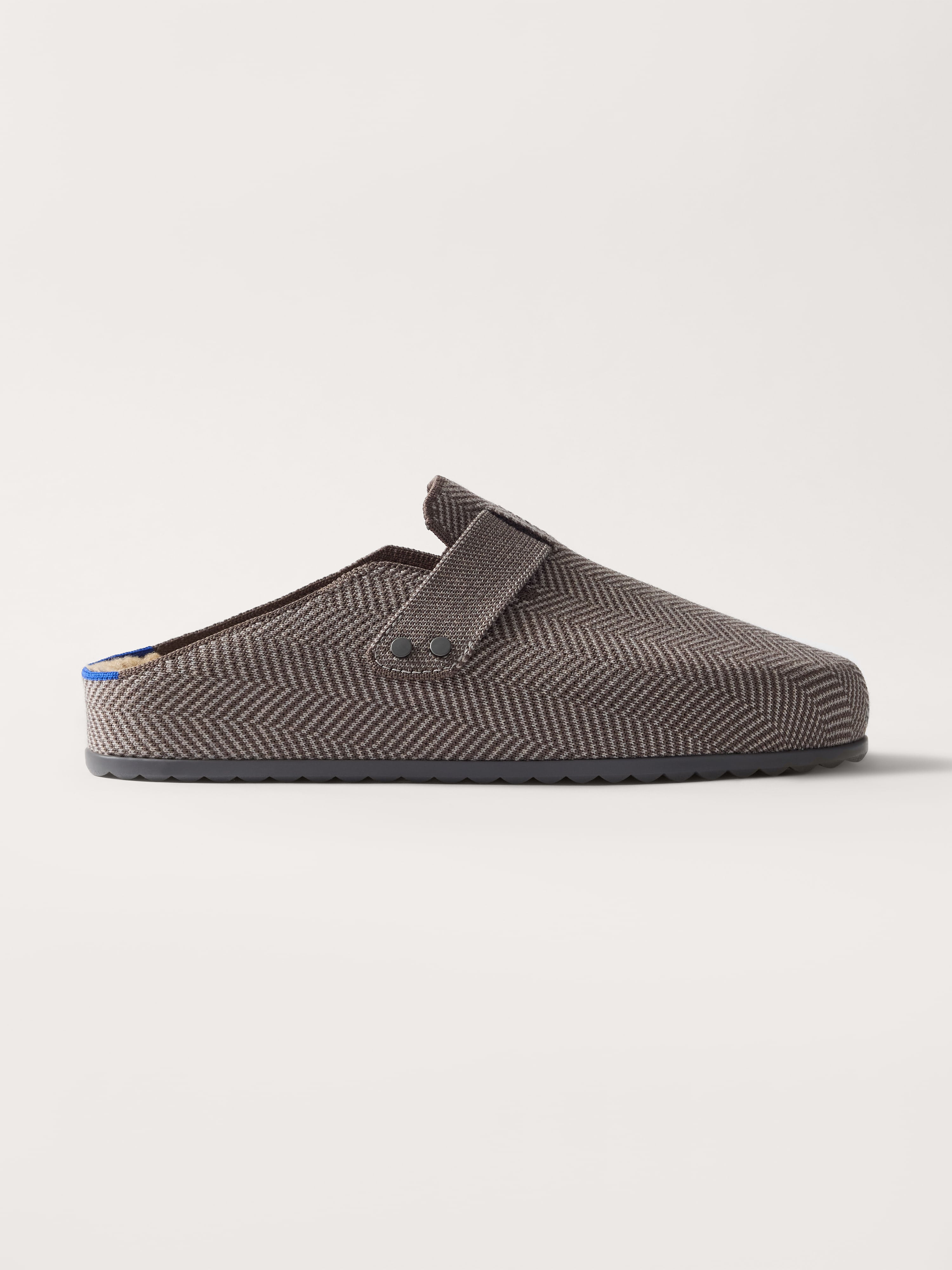 Rothy's Teddy Clog zoccoli uomo Ash Herringbone 9 lana