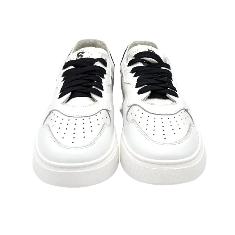 Sandro Barbera B68 King Sneaker Uomo Bianco Pelle Vera
