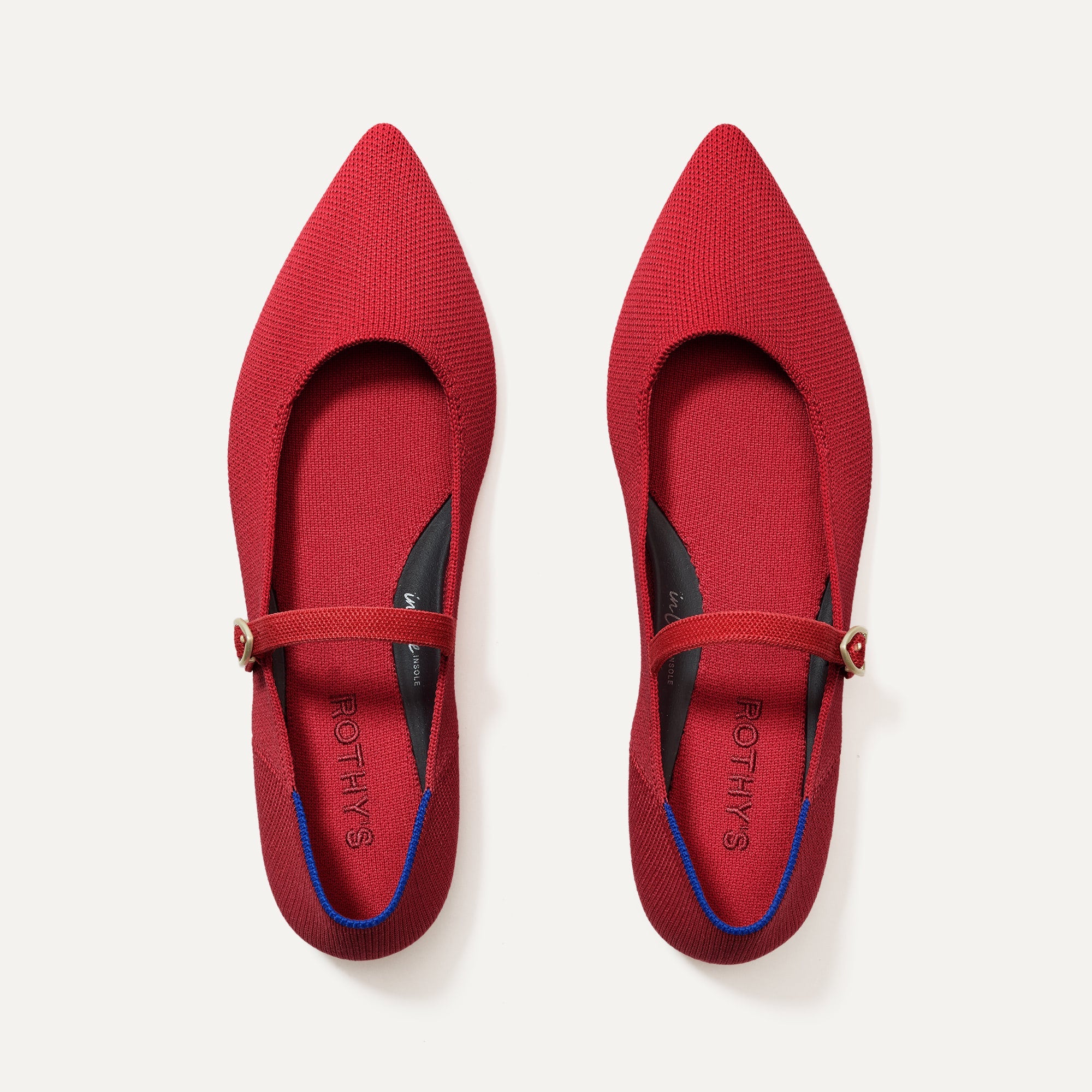 Rothy's Point Mary Jane II ballerine Amber Cat