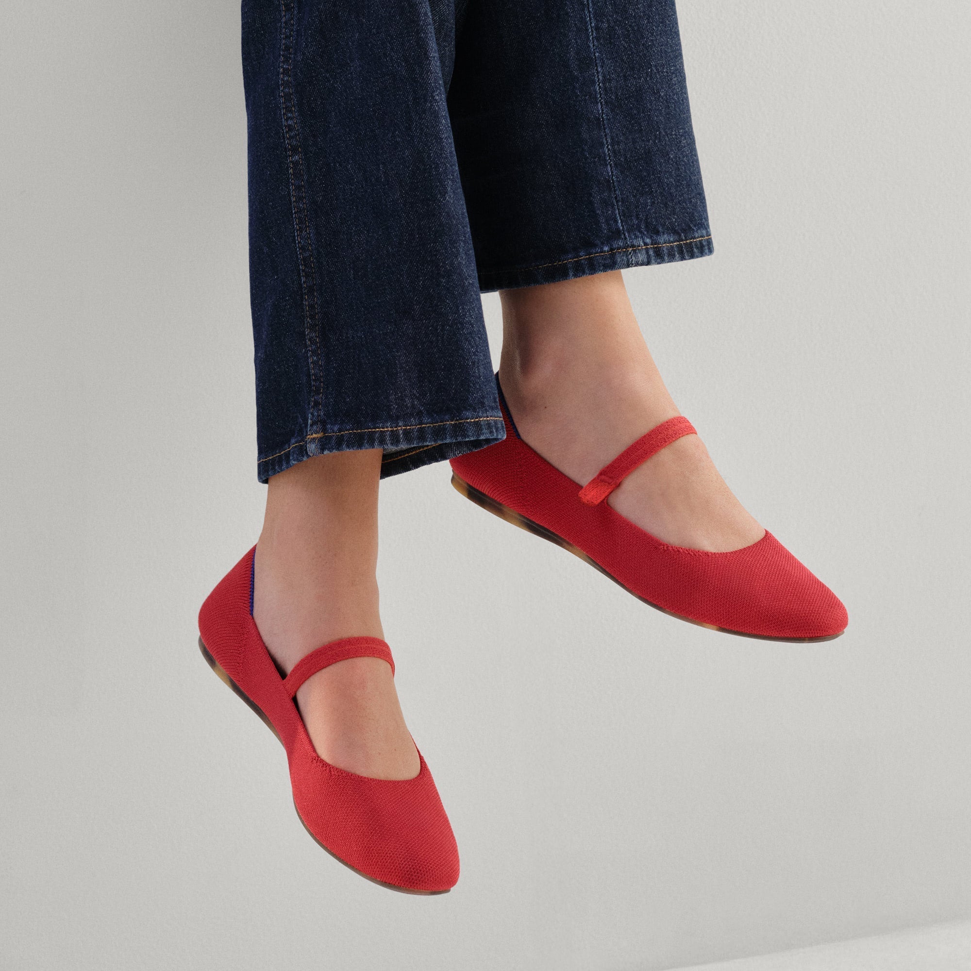 Rothy's The Square Mary Jane ballerine donna Lollipop Red rosso