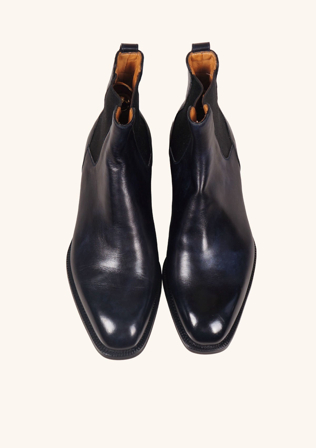 Stefano Bemer Boots C7911 stivale chelsea blu pelle museum