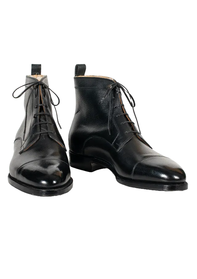 Stefano Bemer Boots Stivale C7850V3 Nero Pelle Misura 42