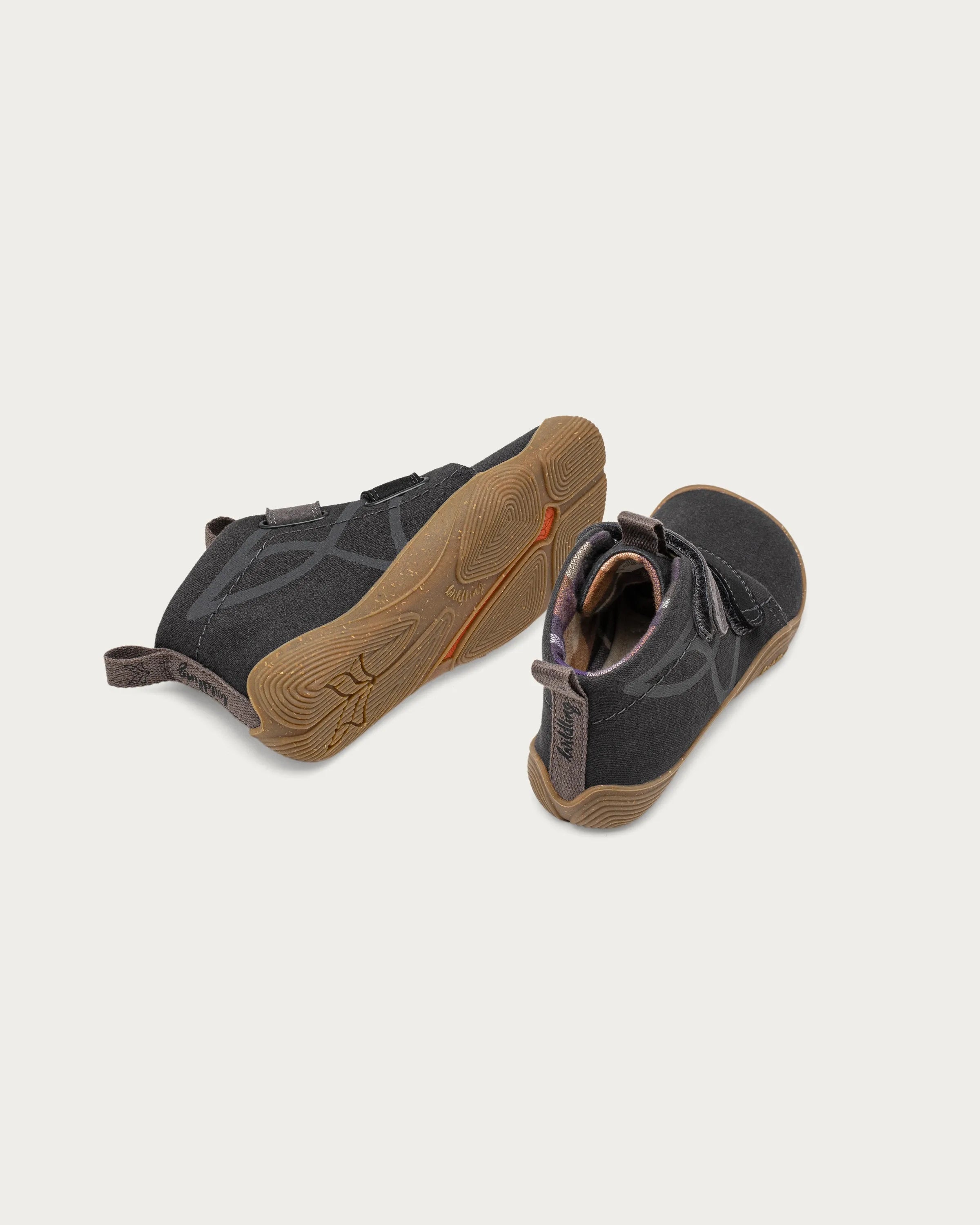 Wildling Shoes Filu Raven scarpe bambino nero vegane calde