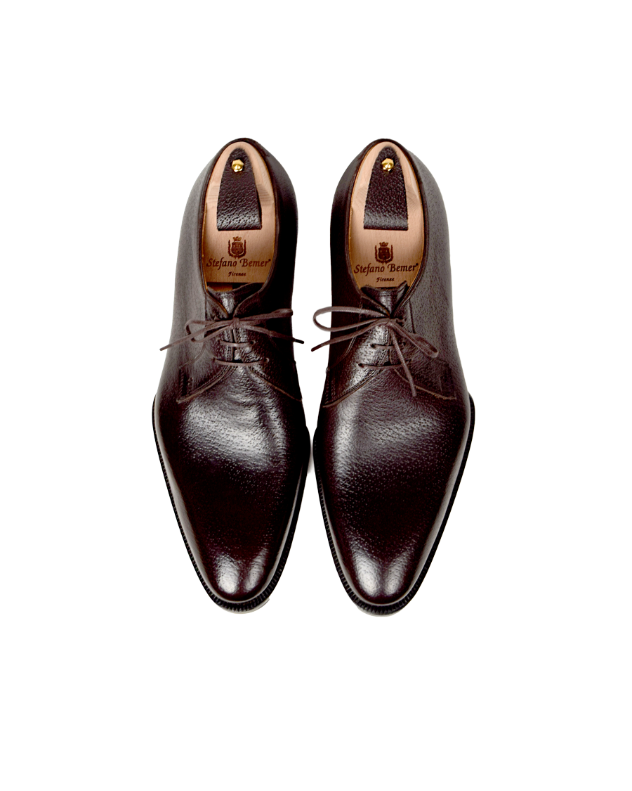 Stefano Bemer Derbies T5240 scarpe cinghiale 3 occhielli