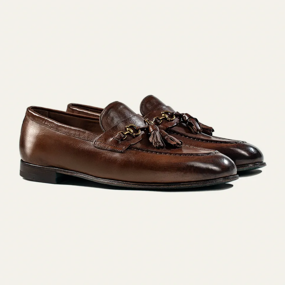 Dellovo Procida Loafer Uomo Bufalo Bluette estate