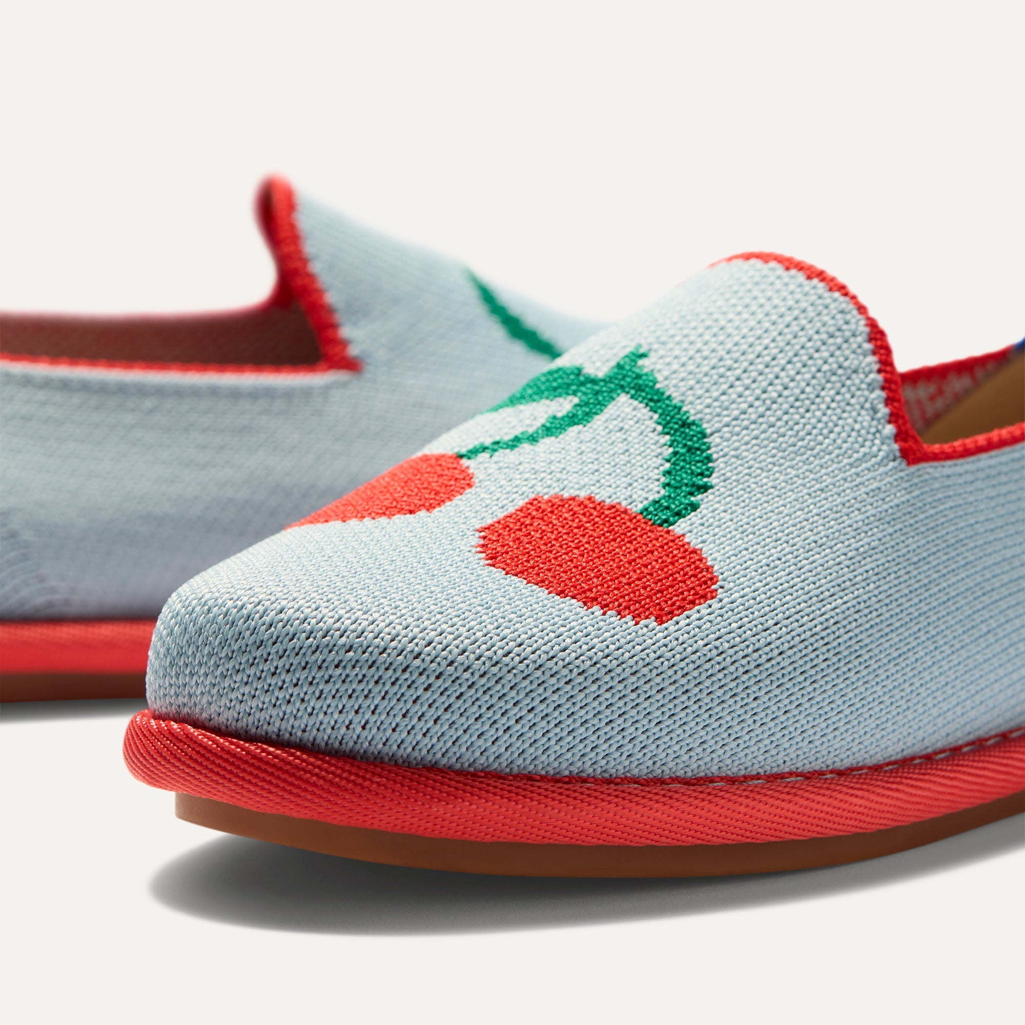 Rothy's The Mini Loafer mocassini bambina Cherry Blue antiscivolo