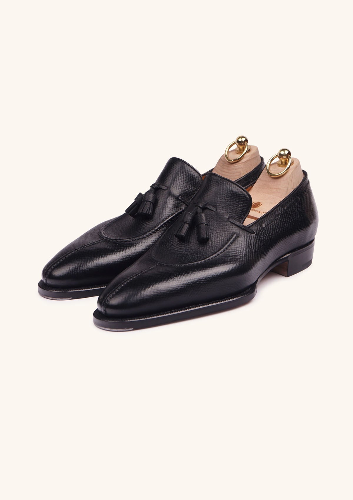 Stefano Bemer Tradizione T1203 Mocassini Uomo Pelle Nera 42