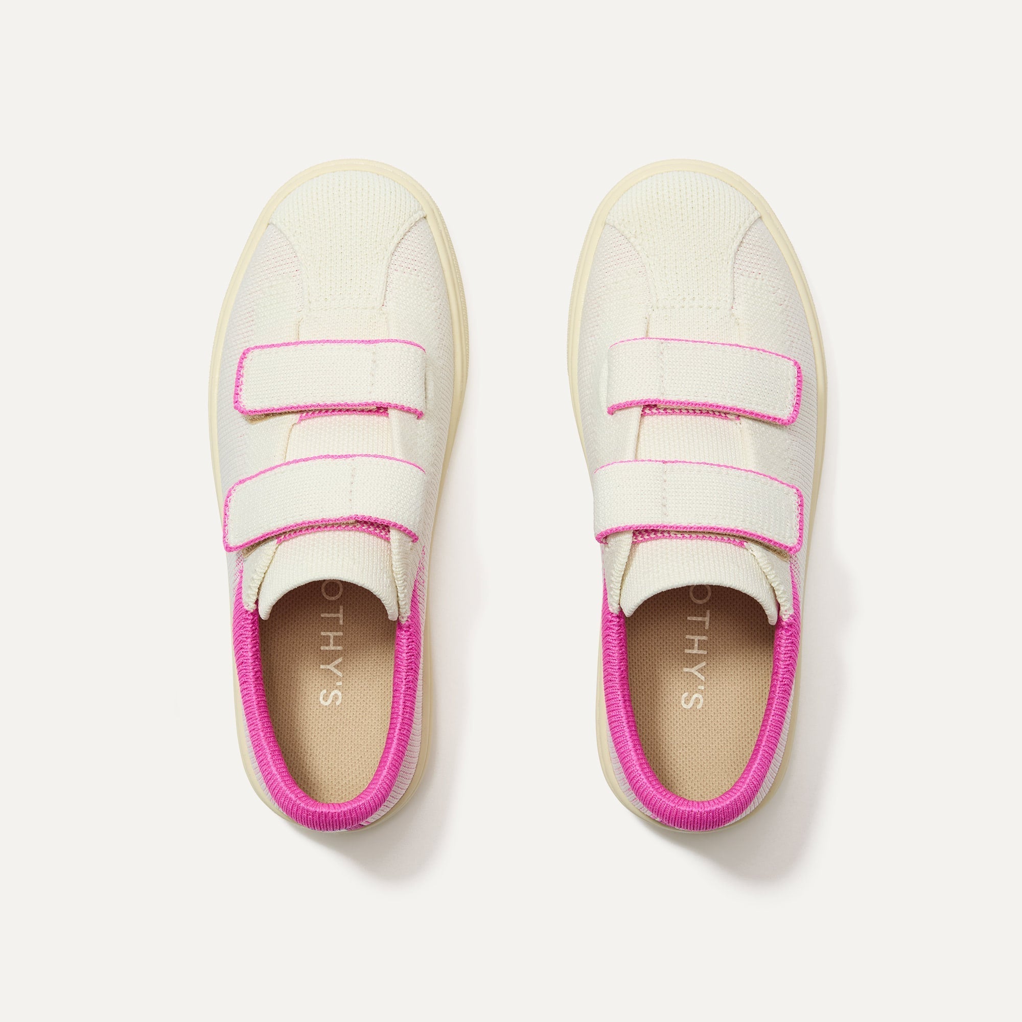 Rothy's The Kids Strap Sneaker sneakers bambina Pink Taffy velcro