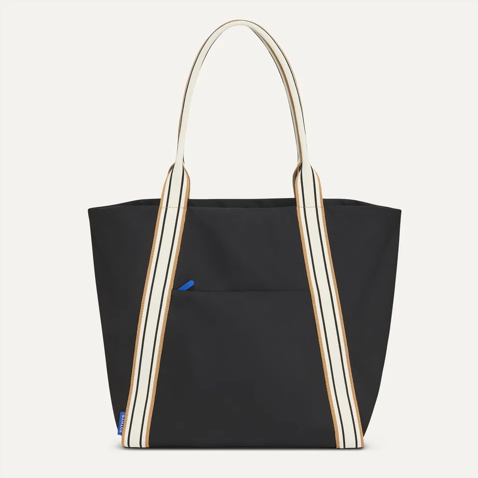 Rothy's The Travel Tote borsa viaggio Ink nera laptop 16"