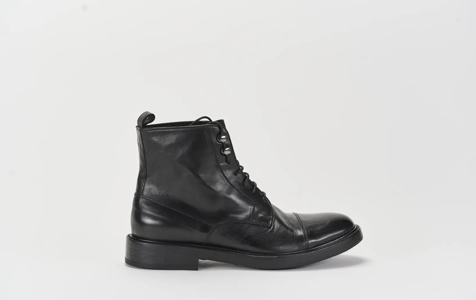 Sandro Barbera Stone Wax 1730 Stivaletto stivaletti nero puntale