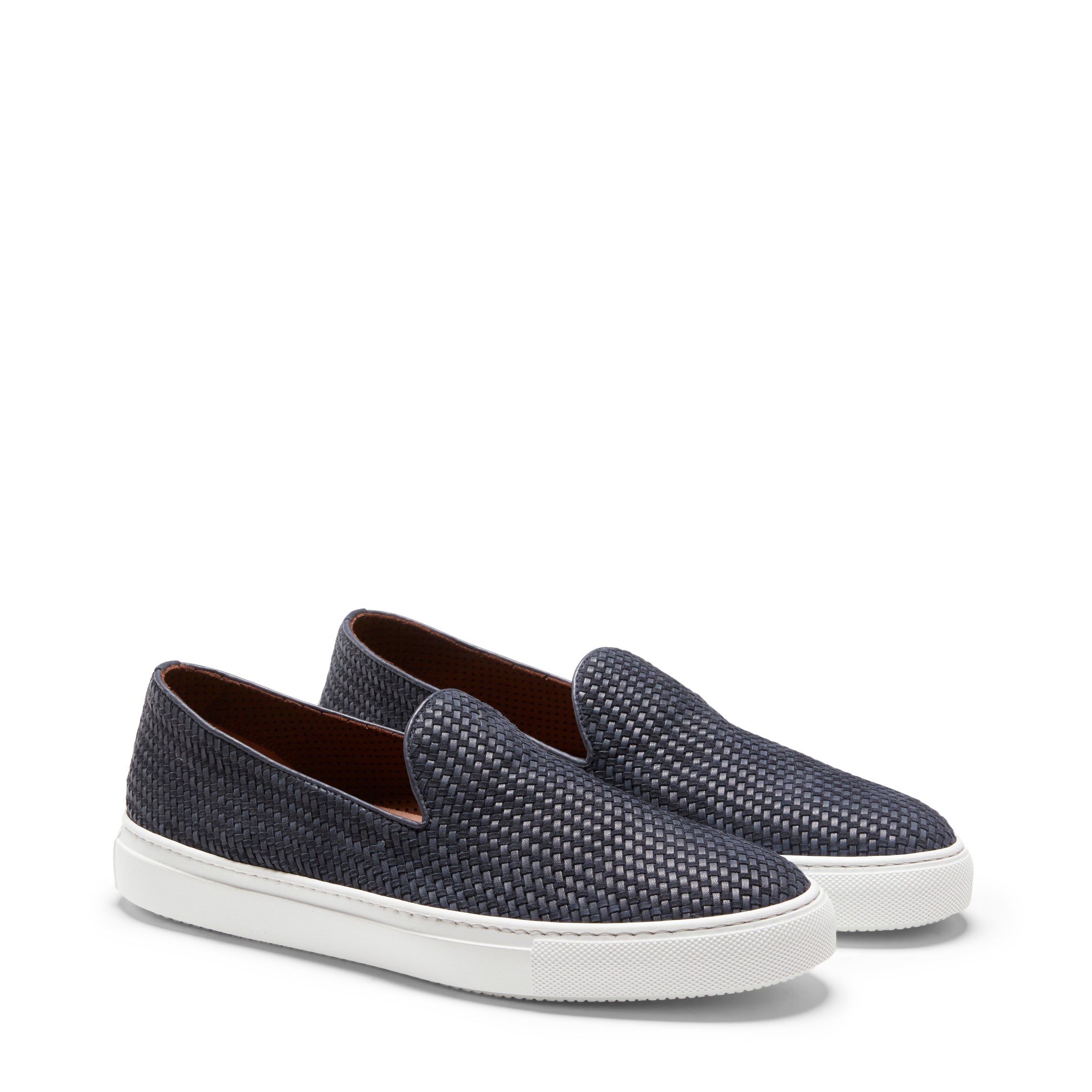 F.lli Rossetti 46055 Slipper Uomo Suede Intrecciato Blu