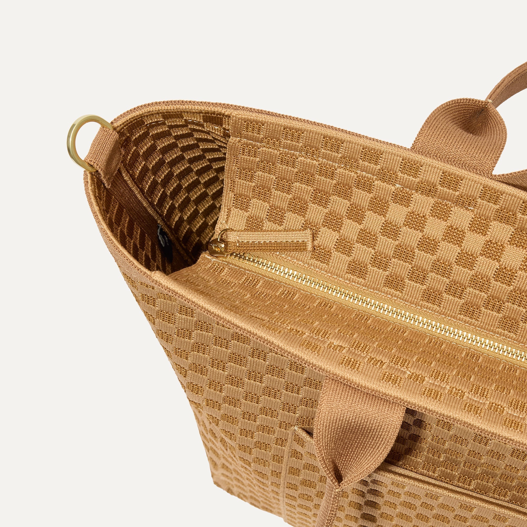 Rothy's The Zip Travel Tote borsa viaggio Hazelnut con zip